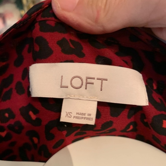 Loft animal print fully lined sheath dress.‎ Worn once - Picture 3 of 6